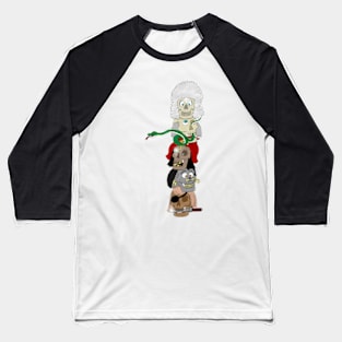 Skull tower Baseball T-Shirt